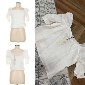 Rachel Zoe Linen Top NWT